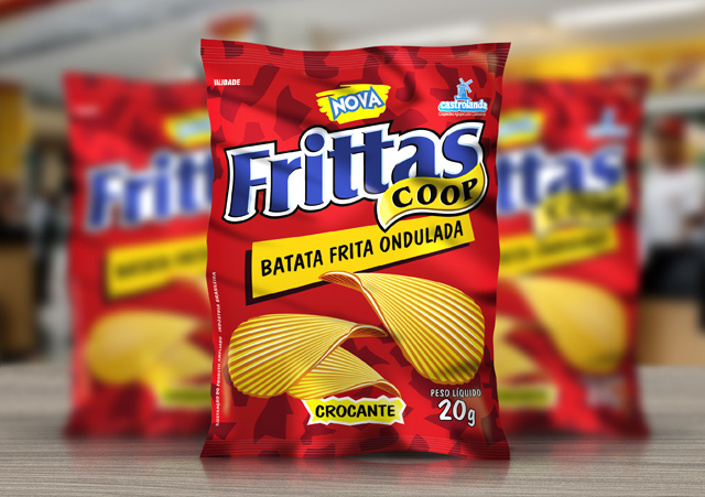 design embalagem batata chips