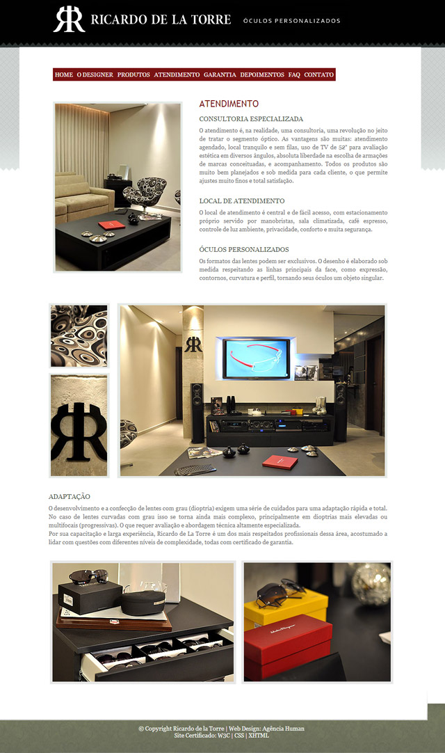 criação de site Ricardo de la torre