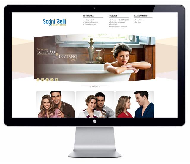 web Design - Site para Sogni Belli