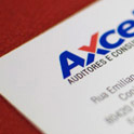 Design logotipo e identidade Axcel Auditores