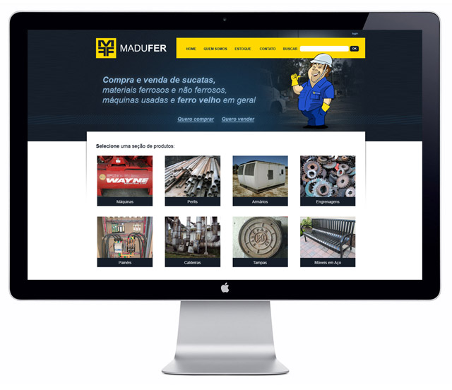 webdesign site para Madufer