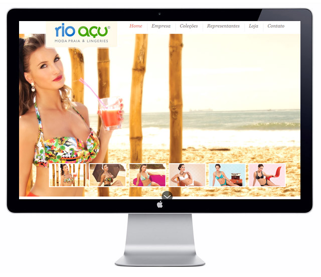 webdesign site Rio Açu Confecções