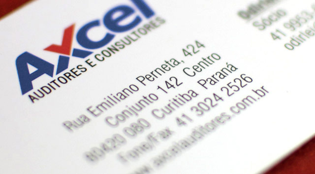 detalhe design cartao de visita