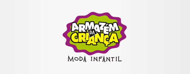 Criação de Marca | Logotipo e Símbolo para Confecção Infantil. design Marca | Logotipo - Armazem da Criznça